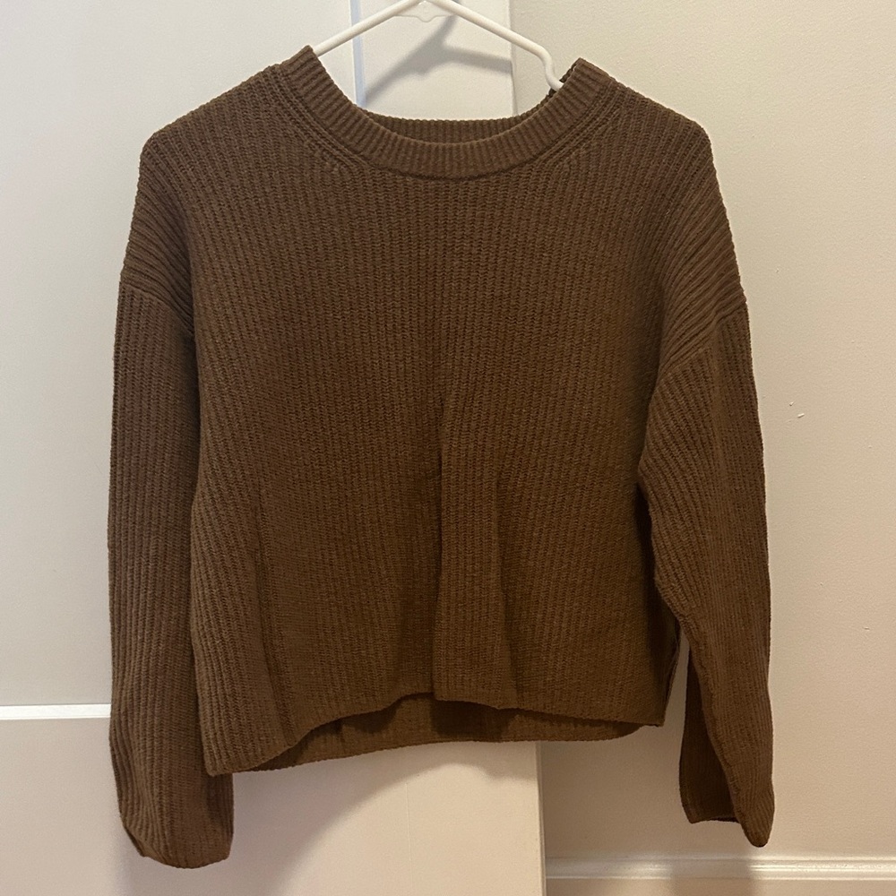 Chunky Knit Crew Neck Sweater